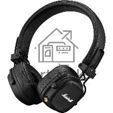 Беспроводные/проводные наушники Marshall Major IV черный, накладные, Bluetooth + проводной, беспроводная зарядка, до 80 ч