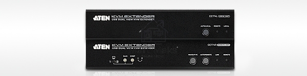 USB DUAL VIEW KVM EXTENDER W/EU ADP.