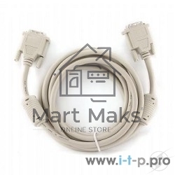 Кабель DVI-D single link Gembird, 3м, 19M/19M экран, феррит.кольца, пакет CC-DVI-10