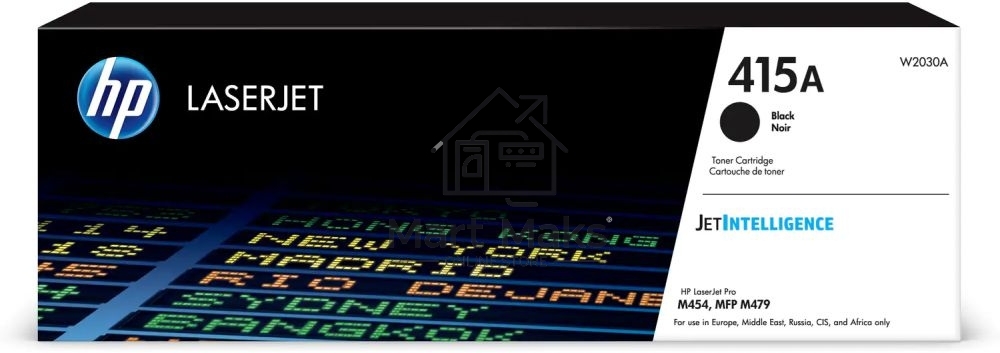Тонер Картридж HP 415A W2030A черный (2400стр.) для HP LJ M454/MFP M479