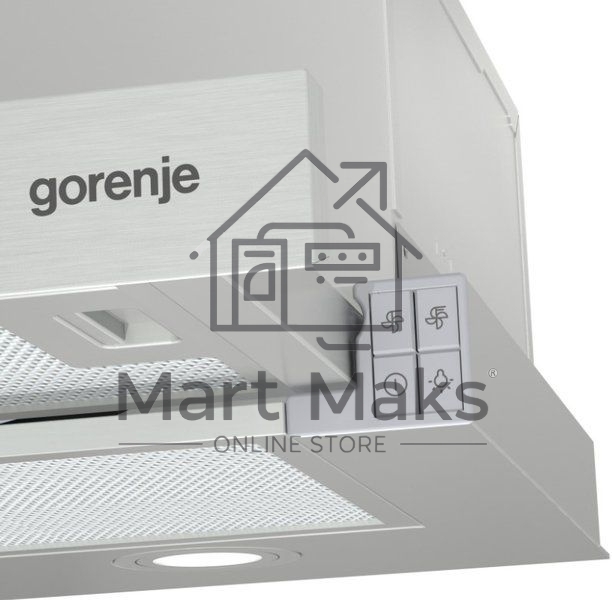 Вытяжка встраиваемая Gorenje TH62E4X нержавеющая сталь, 60 см, 450 куб. м/ч, 71 дБ