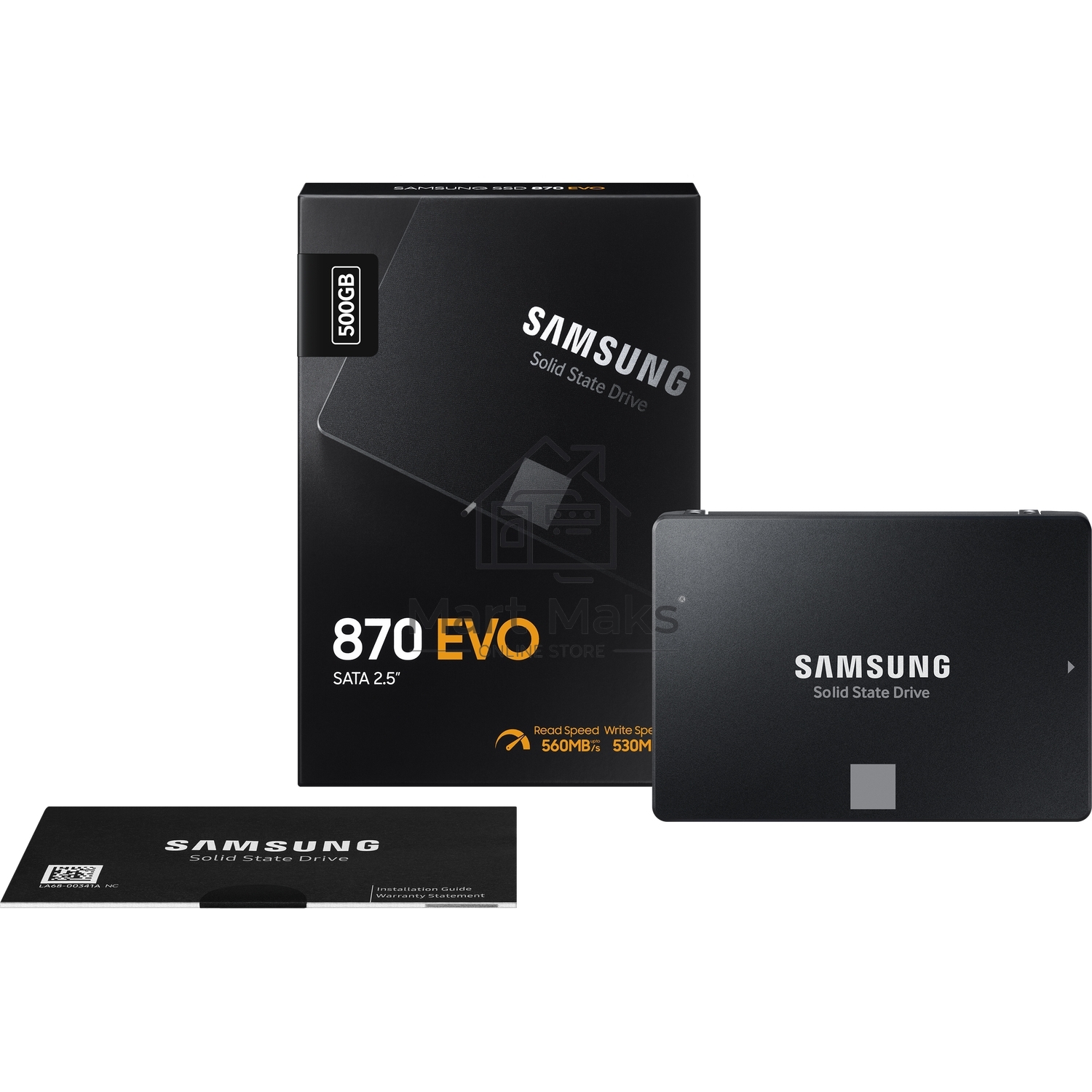 Накопитель SSD Samsung 870 EVO, 500GB, SATA III, 2.5