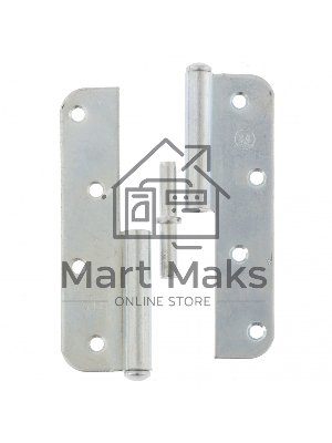 Петля накладная ПН1-130 правая, цинк, 4шт. (Металлист) Россия