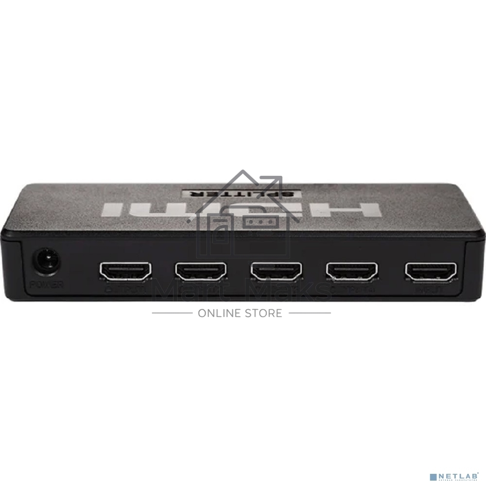 Делитель гнездо HDMI на 4 гнезда HDMI, пластик Rexant