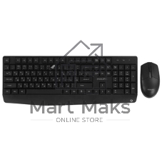 Комплект клавиатура+мышь Philips SPT6337 беспроводной, USB, 1600 DPI, чёрный