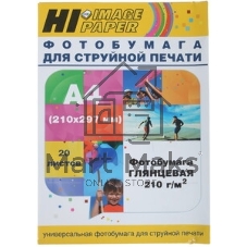 Бумага Hi-Black A200400U Фотобумага глянцевая односторонняя (Hi-image paper) A4, 210 г/м, 20 л. (H210-A4-20)