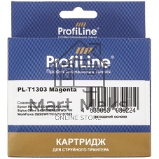 Картридж струйный ProfiLine PL-T1303 для принтеров Epson Stylus SX525WD/SX535WD/SX620/Office B42WD/BX525/BX535/BX625FWD/BX635FWD/BX925/BX935/WorkForce 525/630/3010/3520DWF/3530/3540/7015/7515/7525 с чернилами Magenta 10,1 мл
