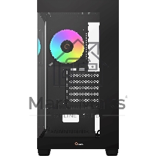 Компьютерный корпус Ocypus Gaммa C52 BK ARGB mATX/win/black/3 ARGB fans/no PSU/Tempered Glass