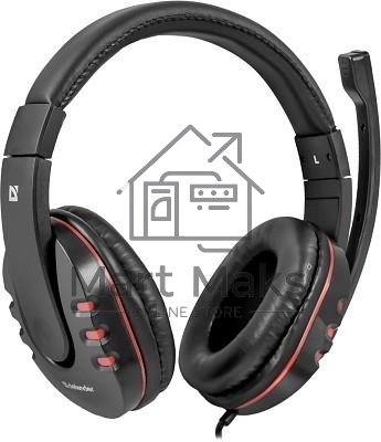 Наушники Defender Warhead G-160 черный, кабель 2,5 м