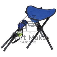 Стульчик складной Ecos DW-1001C треугольный (синий)