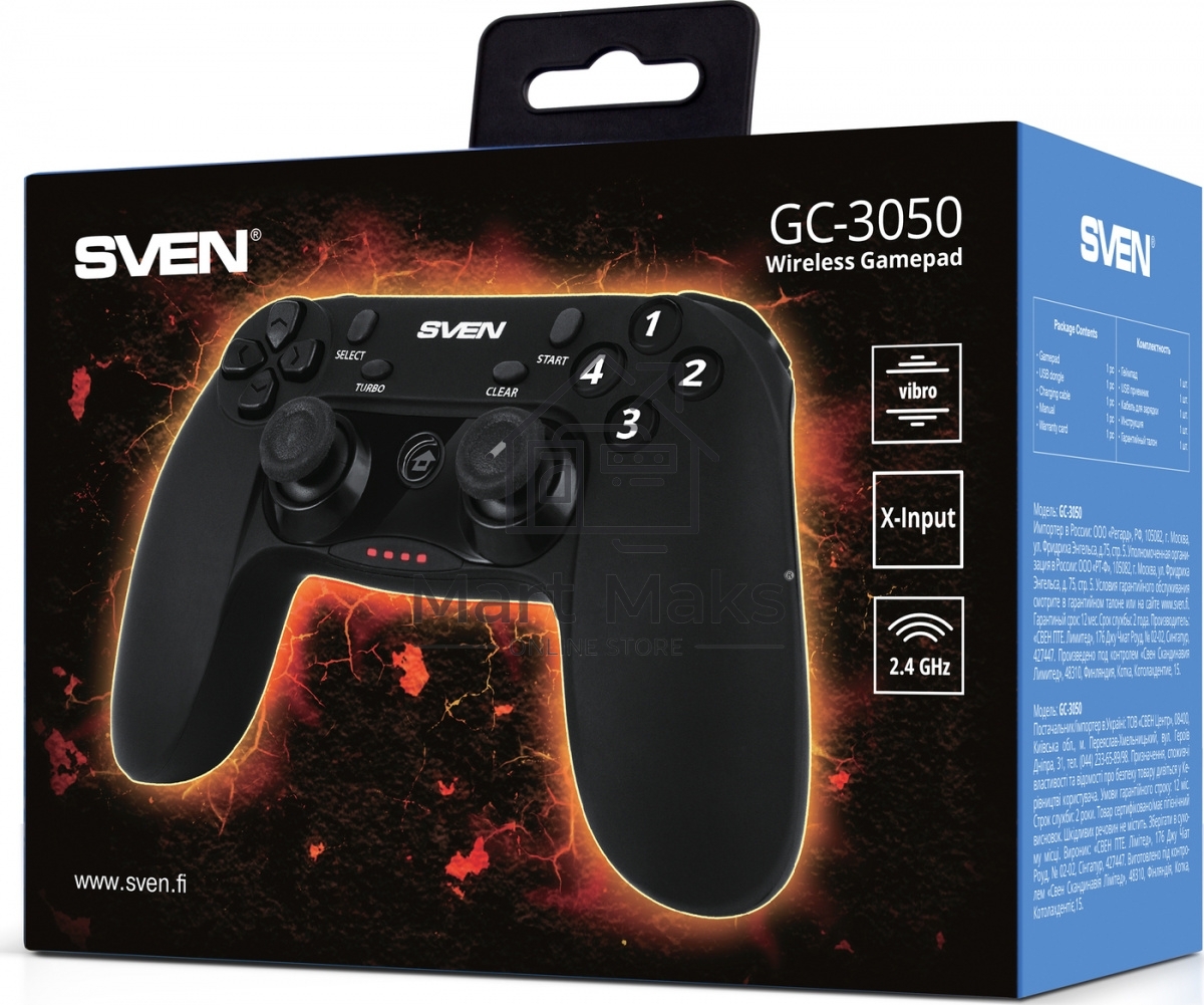 Геймпад беспроводной SVEN GC-3050 SV-016005