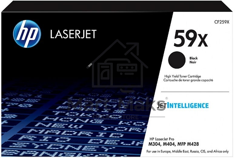 Картридж лазерный HP 59X черный для LJ M304/M404/MFP M428 10000 стр