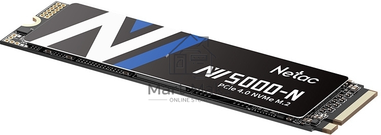 Накопитель SSD Netac NV5000 Pro, 500GB, M.2 2280, PCIe 4.0 x4, NVMe, R/W 4800/2700, с радиатором
