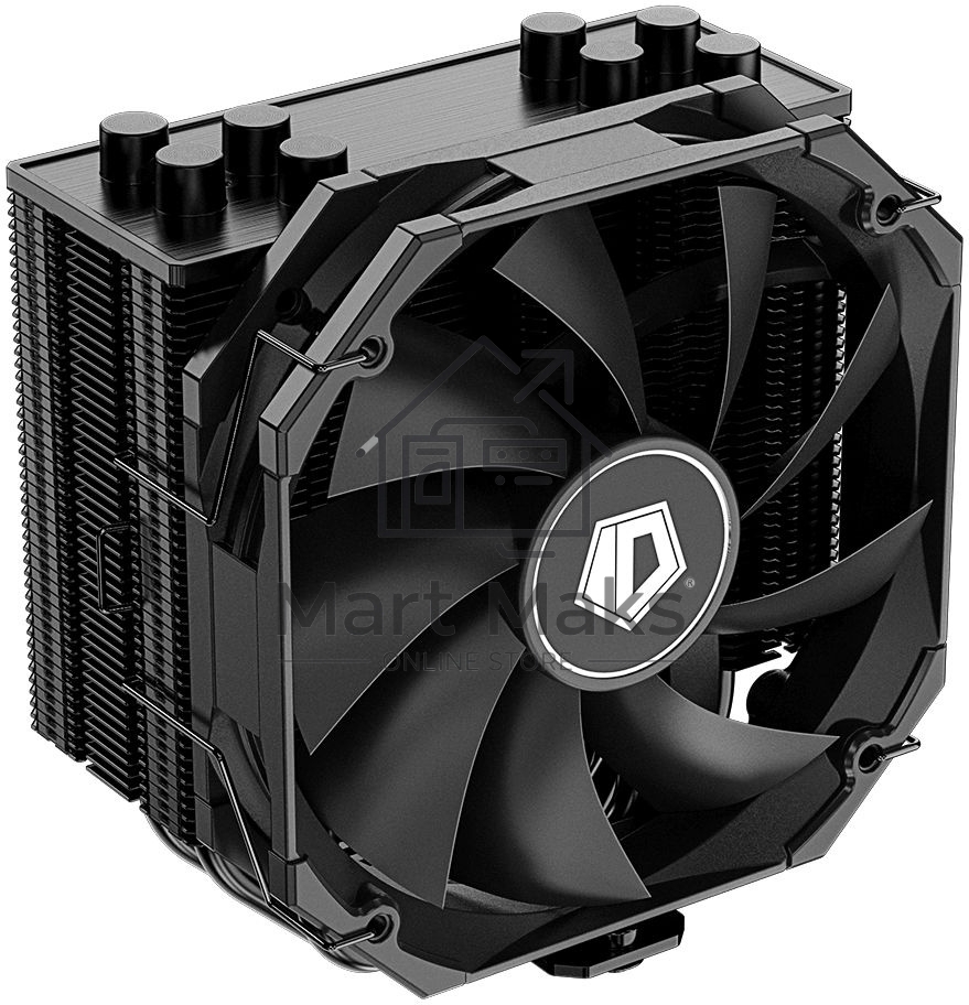 Кулер для процессора ID-COOLING SE-224-XTS MINI черный 120мм алюминий+медь 1600rpm 32db 4-pin 180W 134мм
