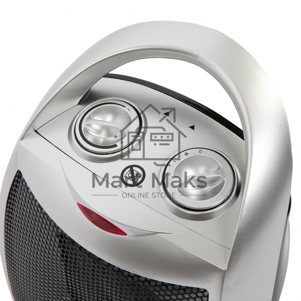 Тепловентилятор MTX FHC-1500, серый, 750/1500 Вт, 15 м2, термостат