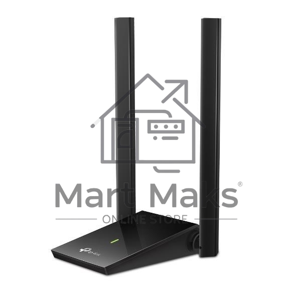 Адаптер TP-Link AC1300Mbps Dual-band High-Gain wireless USB adapter, 867Mbps at 5G and 400Mbps at 2.4G, two high gain antennas, USB 3.0, USB extension cable, support wave 2 MU-MIMO, full compatible with Windows and macOS.