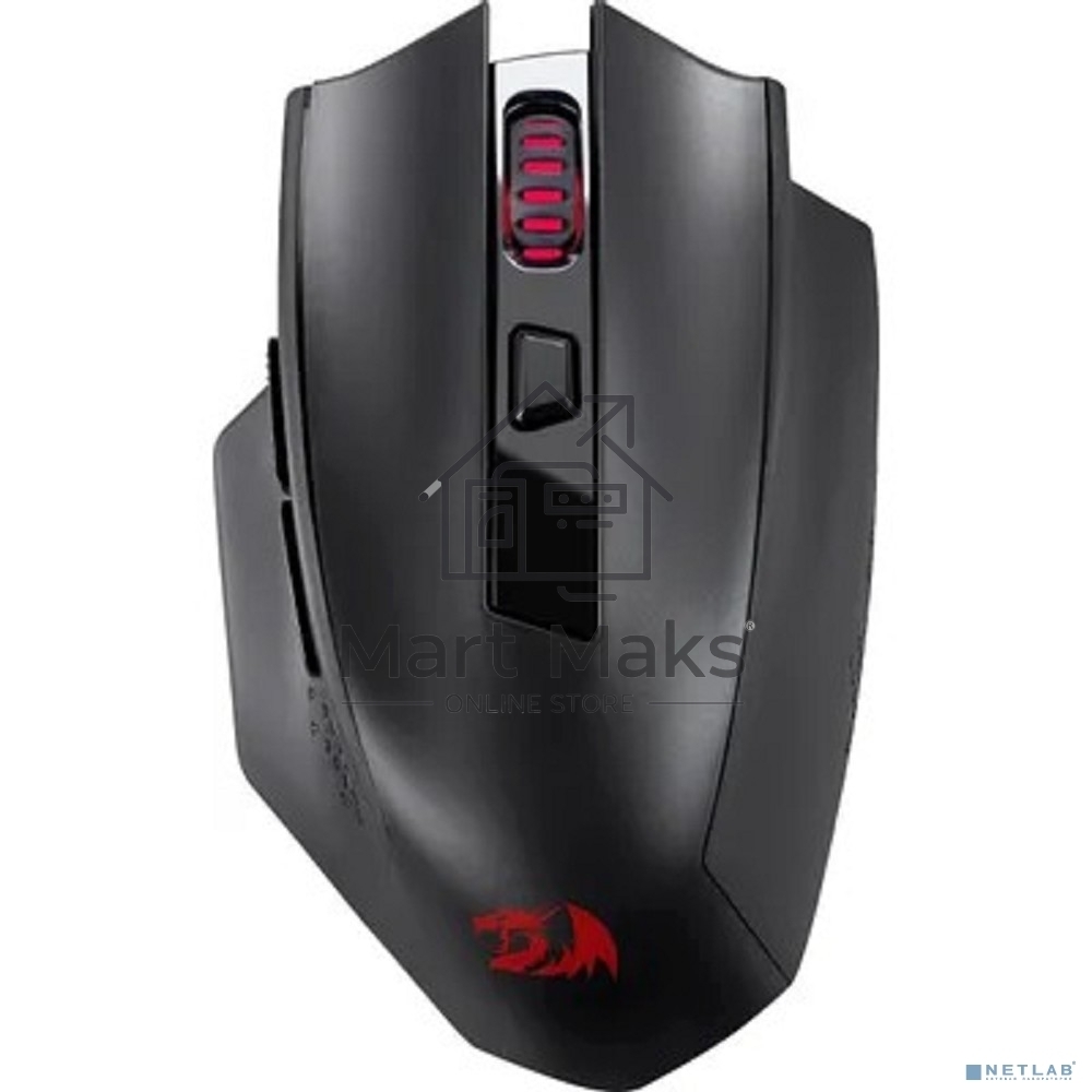 Мышь беспроводная REDRAGON Woki черный, 26000 dpi, радиоканал, Bluetooth, USB, кнопки - 6