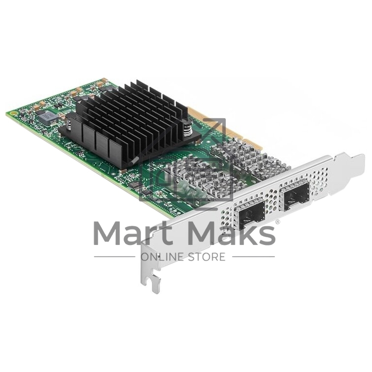 Сетевая карта ConnectX-4 Lx EN network interface card, 25GbE dual-port SFP28, PCIe3.0 x8, tall bracket, SR-IOV, TCP/UDP, MPLS, VxLAN, NVGRE, GENEVE, iSER, NFS RDMA, SMB Direct, ROHS R6