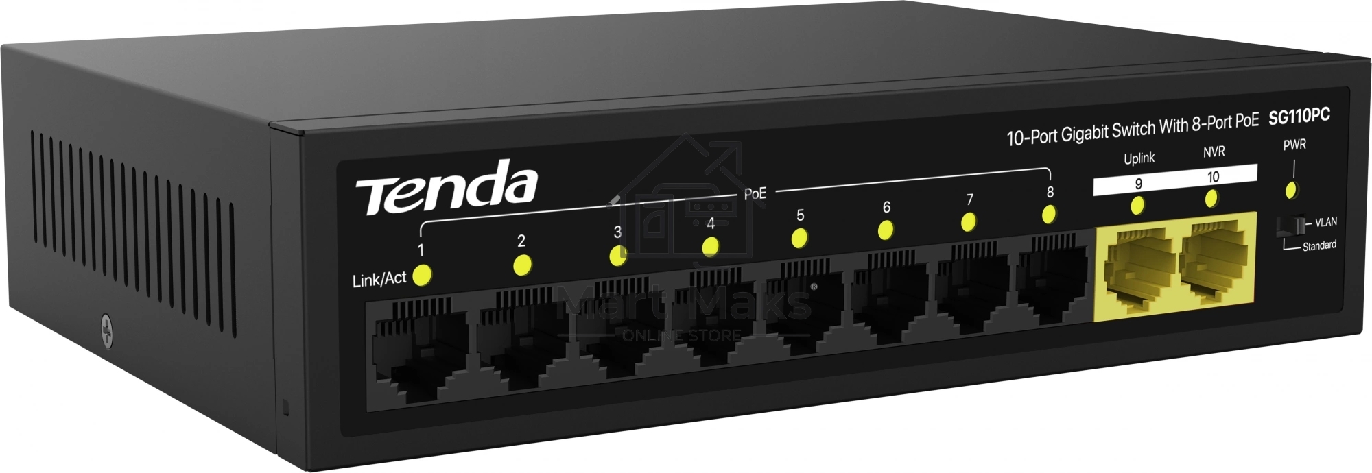 Коммутатор TENDA SG110PC 10PORT 10/100/1000M