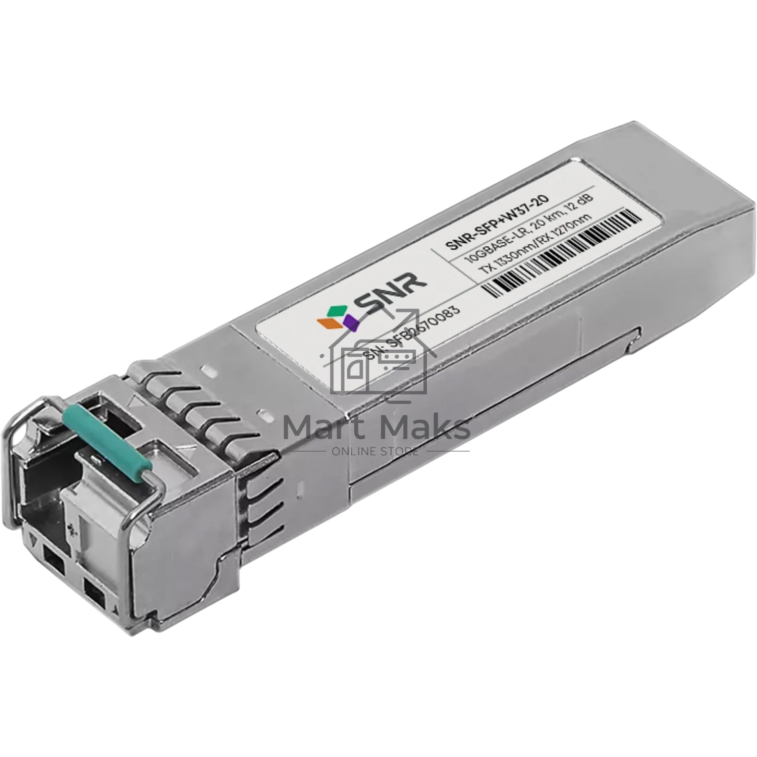 Модуль SNR SFP+ WDM, дальность до 20км (12dB), 1330нм