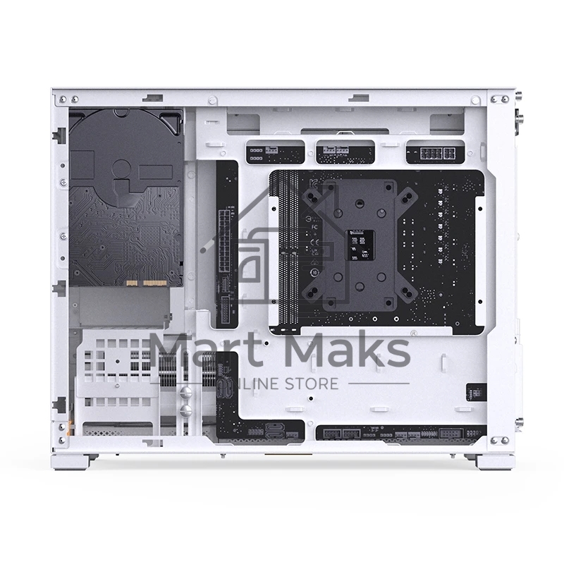 Корпус без блока питания Case JONSBO D32 PRO, Mini-Tower, TG, no fan, 2xUSB-A 3.2 + 1xUSB-C 3.2, mATX, mDTX, mITX White