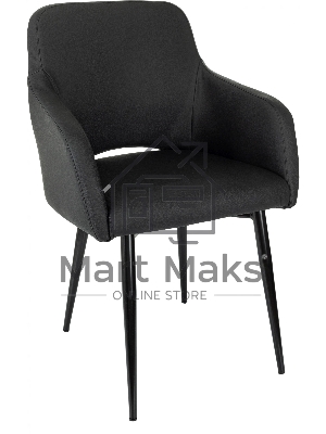 Кресло офисное Бюрократ CH-380F черный, эко.кожа, на ножках металл