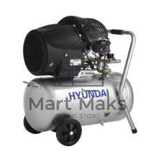 Компрессор поршневой Hyundai HYC 40250LMS масляный 400л/мин 50л 2200Вт серебристый/черный