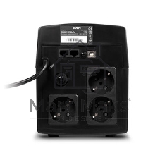 Источник бесперебойного питания SVEN Pro 1000 1000VA/720W USB, RJ-45 (3 EURO) 