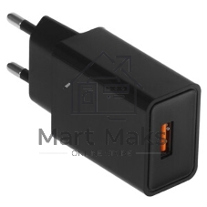 Сетевое зарядное устройство Cablexpert MP3A-PC-17, QC 3.0, 100/220V - 1 USB порт 5/9/12V, черный