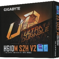 Материнская плата GIGABYTE H610M S2H V2, LGA1700, Intel H610, 2xDDR5, 4xSATA, 1xM.2, 1xPCIe 4.0 x16, DisplayPort, HDMI, D-Sub, 1x1Gb LAN, 3x3.5 мм, 7.1, microATX