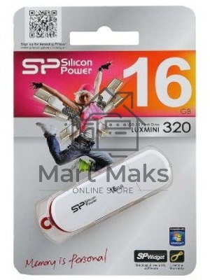 Флешка USB 16Gb LuxMini 320 SP016GbUF2320V1W USB 2.0 белый