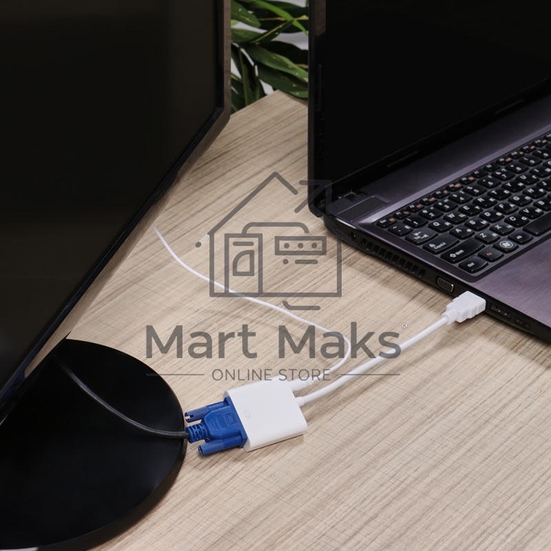 Переходник штекер HDMI - гнездо VGA, провод + шнур стерео 3,5 мм Rexant