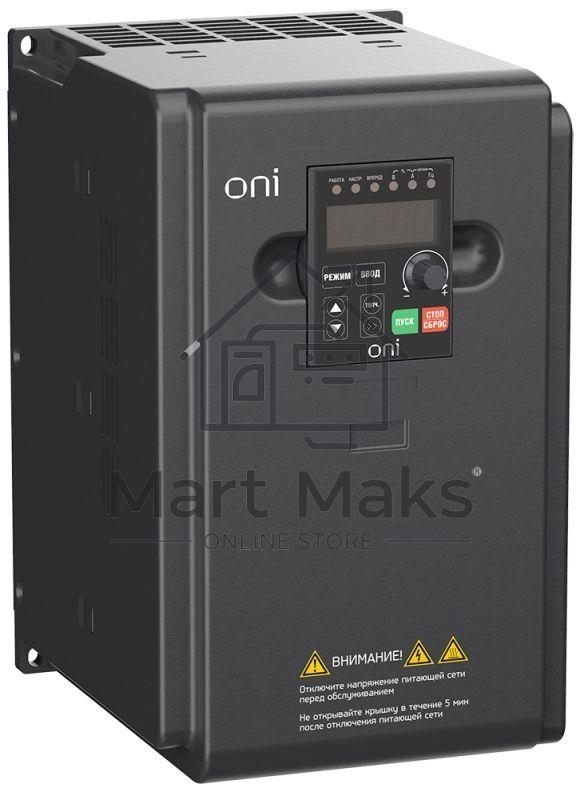 Преобразователь частоты A150 380В 3ф 7.5кВт 17А встроенный торм. модуль IEK ONI A150-33-75NT