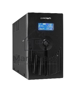 Источник бесперебойного питания CROWN Line Intractive CMU-SP1200IEC LCD USB 1200VA\720W, корпус металл, 2x12V/9AH, розетки 8*IEC, трансформатор AVR 140-290V, LCD-дисплей, cъемный кабель 1.2 м, порт RJ11/45, порт USB, защита: от перегрузки, от КЗ, от скачк