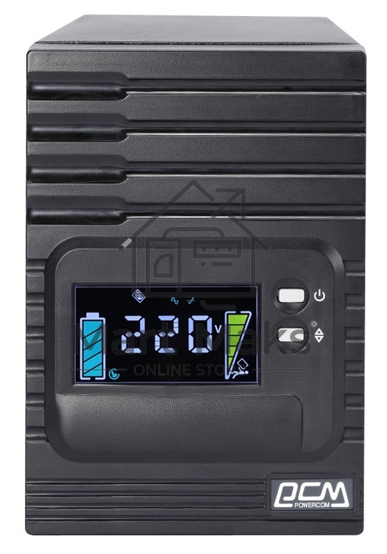 Источник бесперебойного питания Powercom Smart King Pro+ SPT-3000-II LCD 2400Вт 3000ВА черный