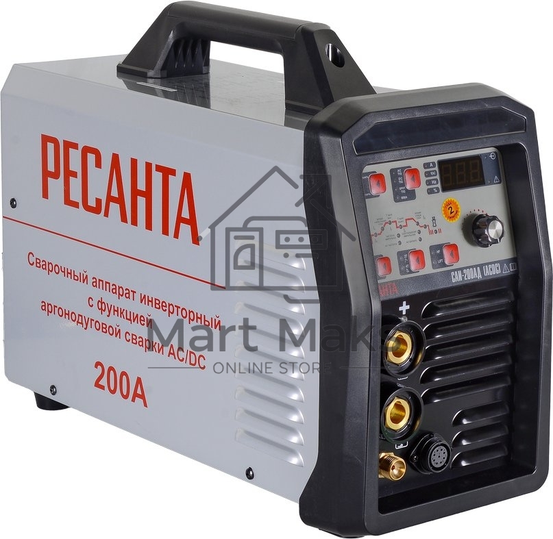 Сварочный аппарат Ресанта САИ-200АД (АС/DC) инвертор ММА DC/TIG