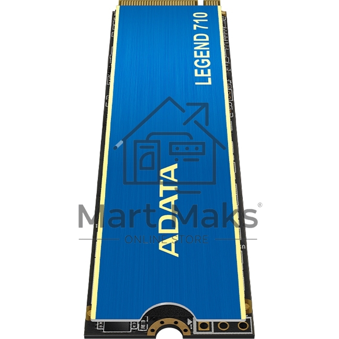 Накопитель SSD ADATA LEGEND 710, 1Tb, PCIe 3.0 x4, M.2 2280, NVMe, R/W 2400/1800, с радиатором