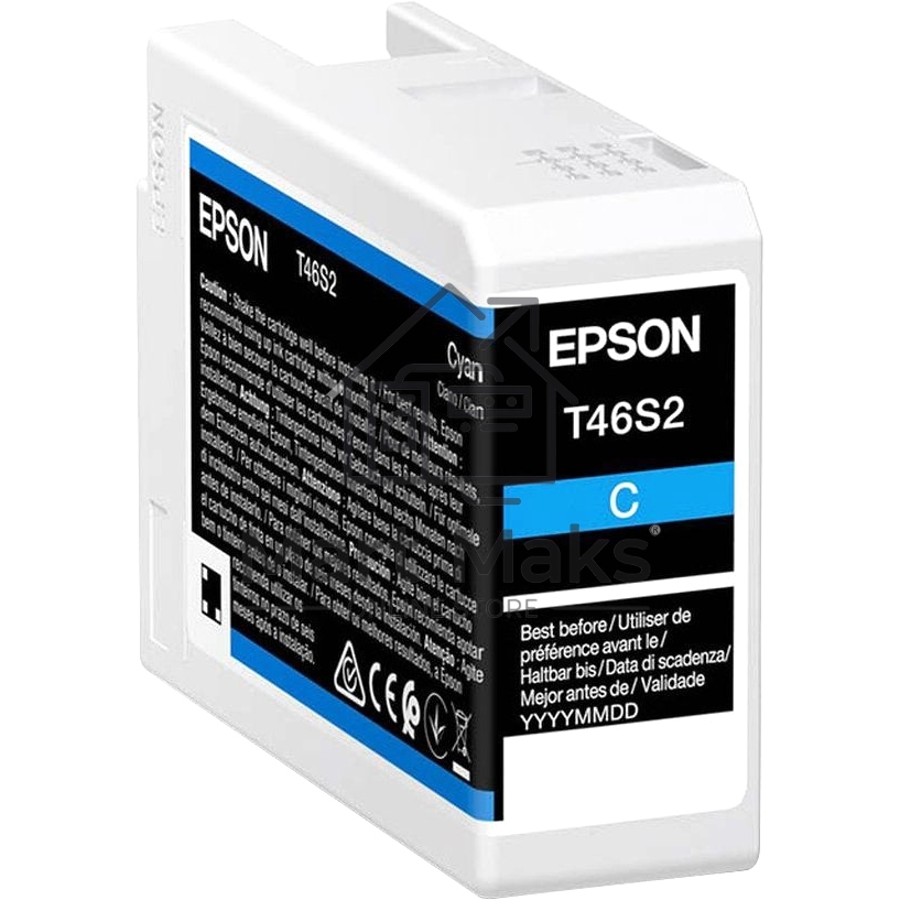 Картридж струйный голубой Epson T46S2 для SC-P700