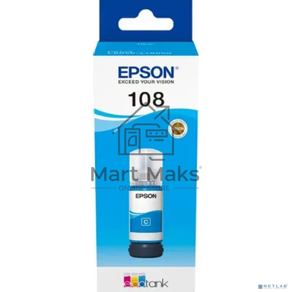 Контейнер с голубыми чернилами EPSON C13T09C24A