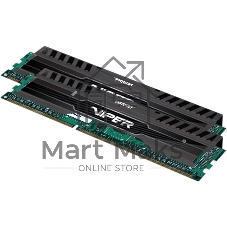 Оперативная память Patriot Viper 3, DDR3, 16GB (2x8 GB), 1600 MHz, CL10, DIMM, радиатор, черный