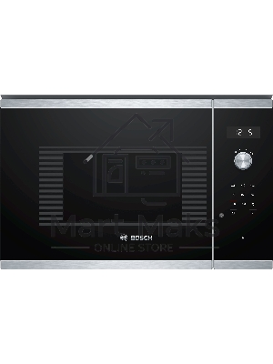 Микроволновая печь встраиваемая Bosch BFL524MS0 нержавеющая сталь, 20 л, 800 Вт, переключатели - поворотный механизм/сенсор