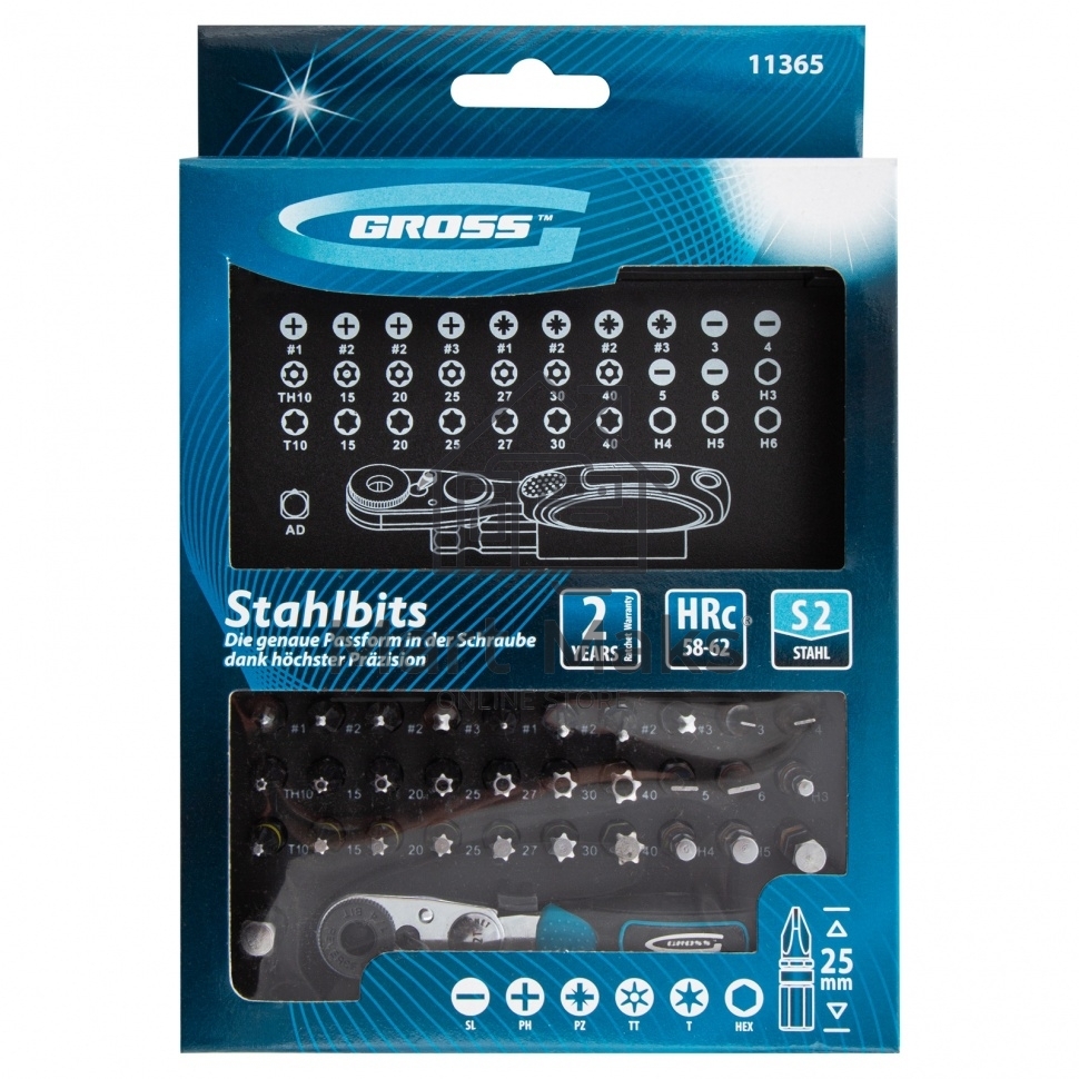 Набор бит GROSS 11365 1-4