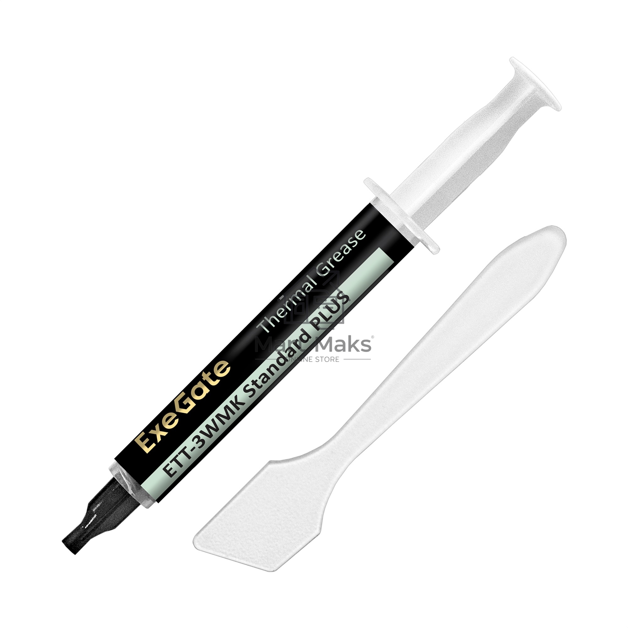 Термопаста ExeGate ETТ-3WMK Standard PLUS (3,2 Вт/(м•К), 3г, шприц с лопаткой)