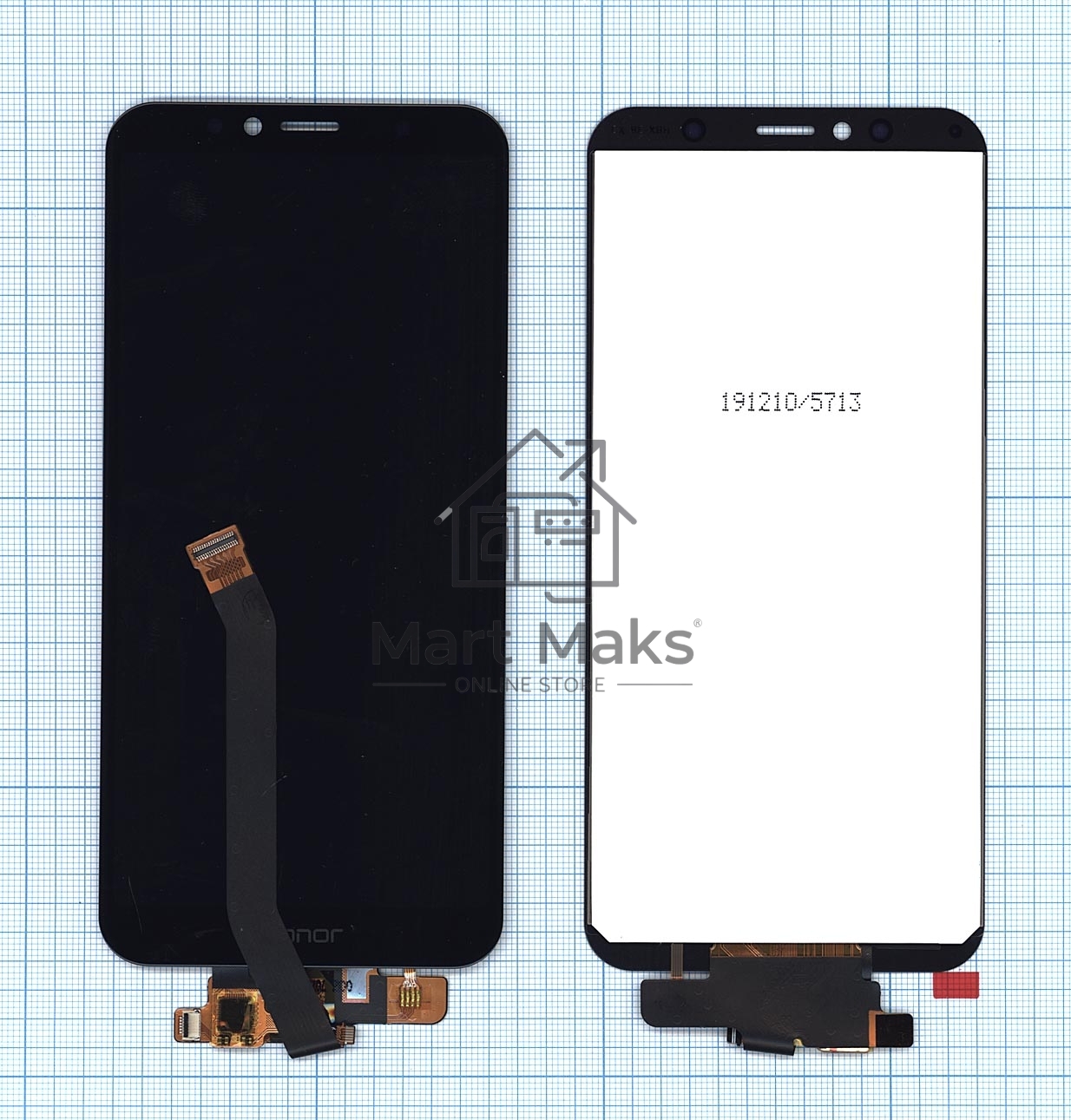 Дисплей для Honor 7A Pro, Honor 7C, Y6 2018 черный