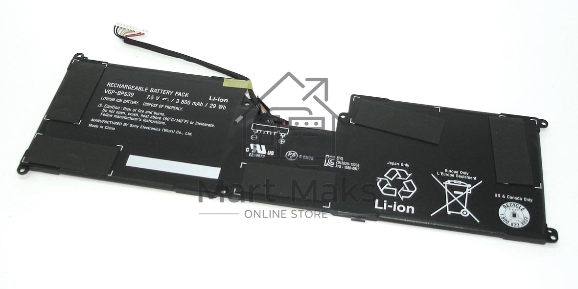 Аккумуляторная батарея для ноутбука Sony Vaio Tap 11 7.5V 29Wh