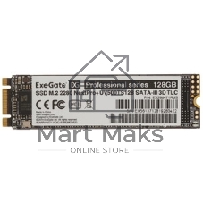 Накопитель SSD ExeGate NextPro+ UV500TS128, 128Gb, M.2, SATA 3, R/W 558/497