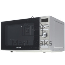 Микроволновая печь Centek CT-1586 серебристый, 20 л, 700 Вт, переключатели - кнопки, поворотный механизм