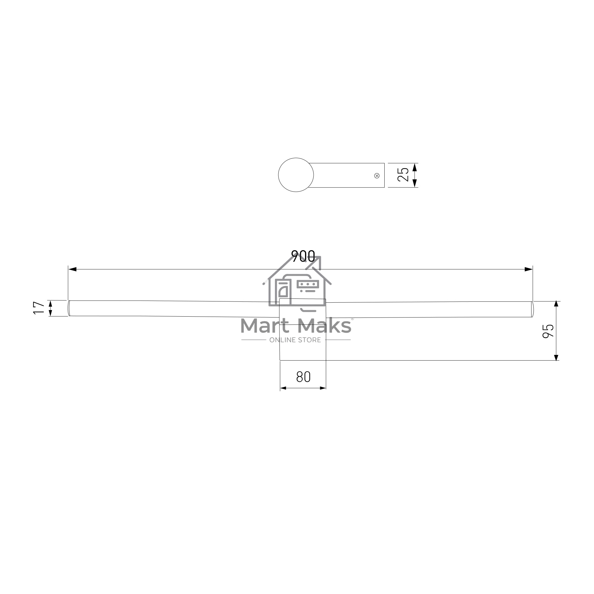 40153/LED / Светильник настенный светодиодный Luar латунь 4000K