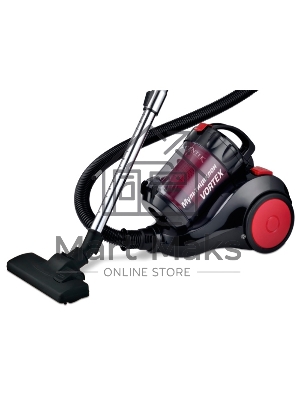 Пылесос Centek CT-2529 красный/черный мультициклон 2000/350Вт, стакан 1,5 л, телескоп металл. трубка