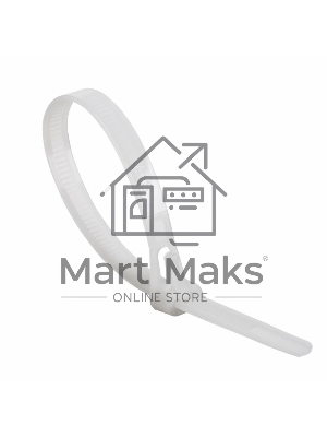 Хомут-стяжка нейлоновая многоразовая Rexant 300x7,5 мм, белая, упаковка 100 шт.